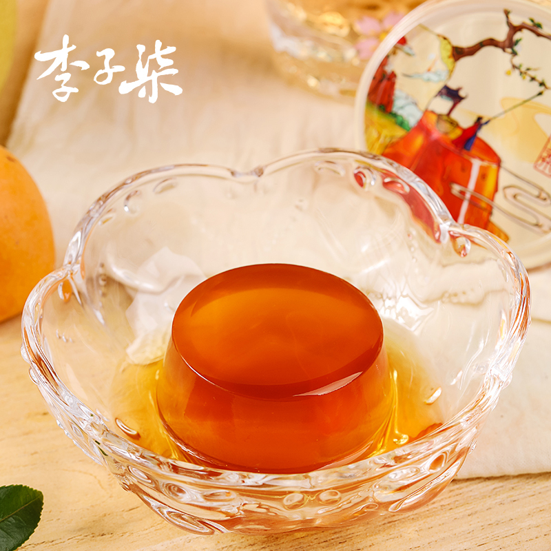 李子柒秋梨膏清润枇杷膏雪梨膏即食布丁办公室小零食果冻420g