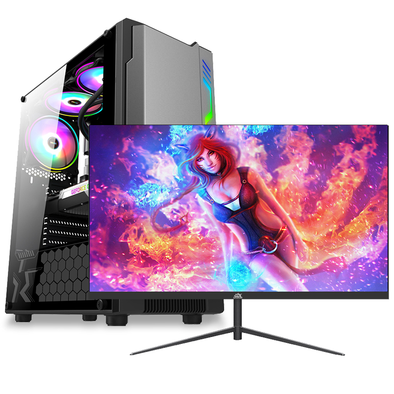 铭能 12代i3-12100F/RX550 4G独显/16G内存/512G固态 家用办公游戏台式机 电脑主机台式电脑
