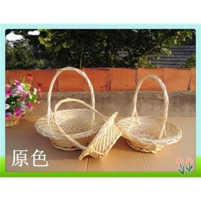 原色 小 德藤编花篮舞蹈道具手提篮跳舞篮篮子婚庆小花篮子柳编婚庆花篮特