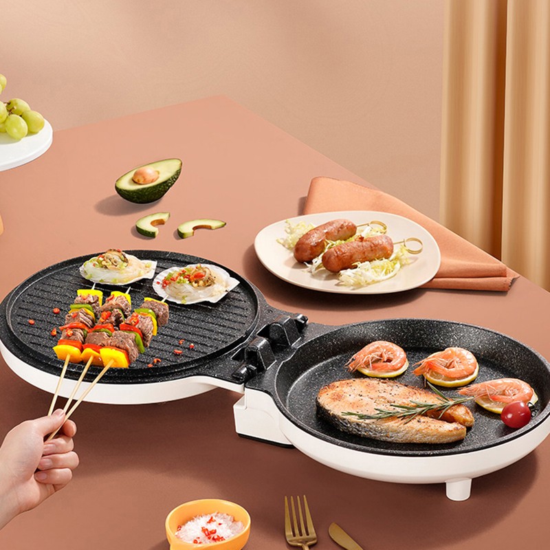 finsybo 雷吉斯电饼铛 上下盘独立开关 F-EBP01B高清大图