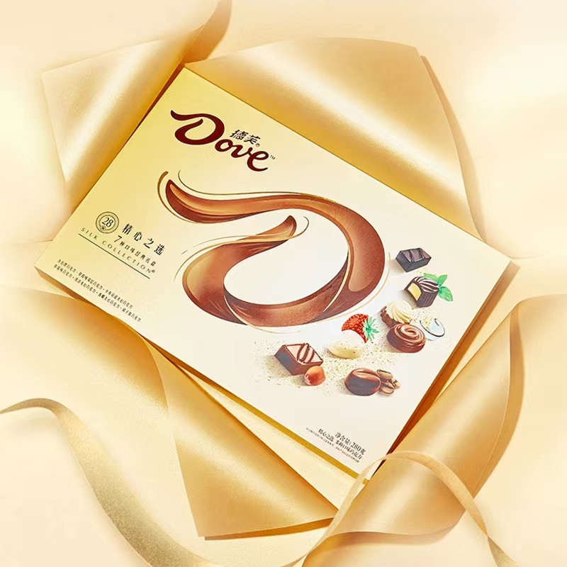德芙dove精心之选多种口味巧克力280g盒圣诞情人节礼物