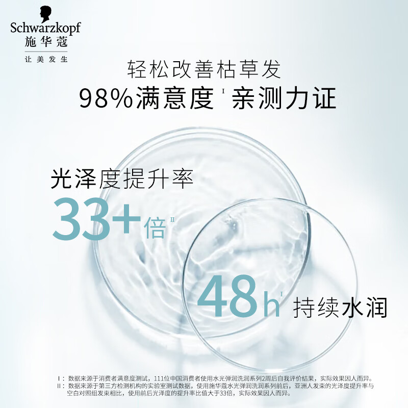 施华蔻(Schwarzkopf) 水光弹润洗发露400ml高清大图