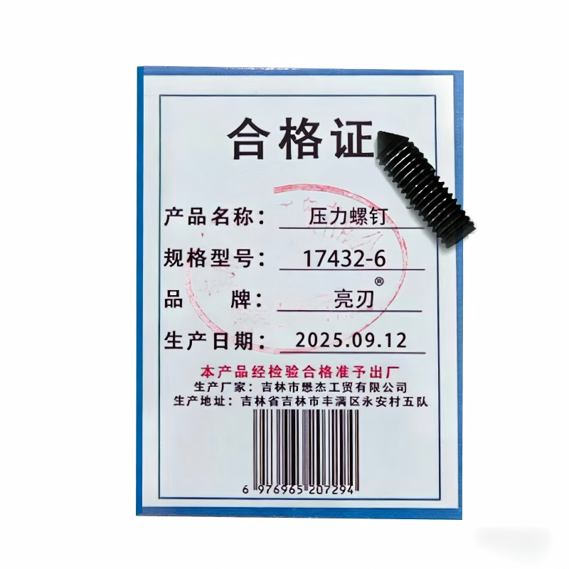 亮刃 压力螺钉 17432-6 个高清大图