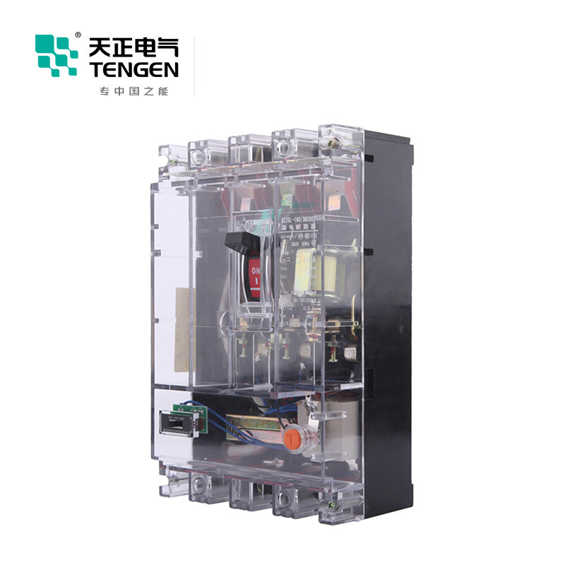 天正电气 DZ20L-160 12KA 热磁式 160A 4P 手动固定式380V 01020020845塑壳漏电断路器