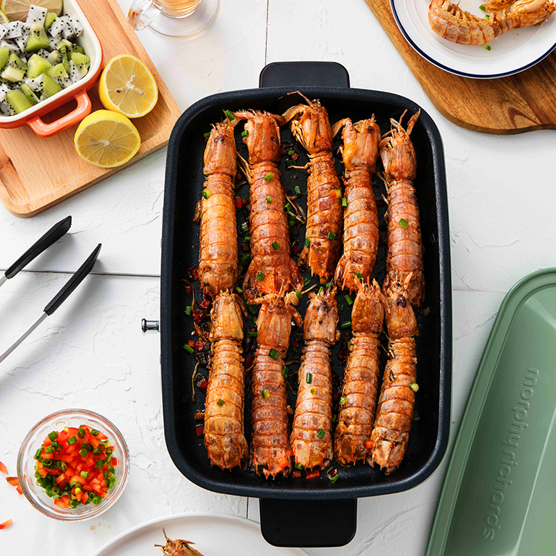 摩飞电器(MORPHY RICHARDS) MR9088 多功能锅料理锅 电烧烤锅电火锅烧烤炉家用电烤锅 标配 2.5L