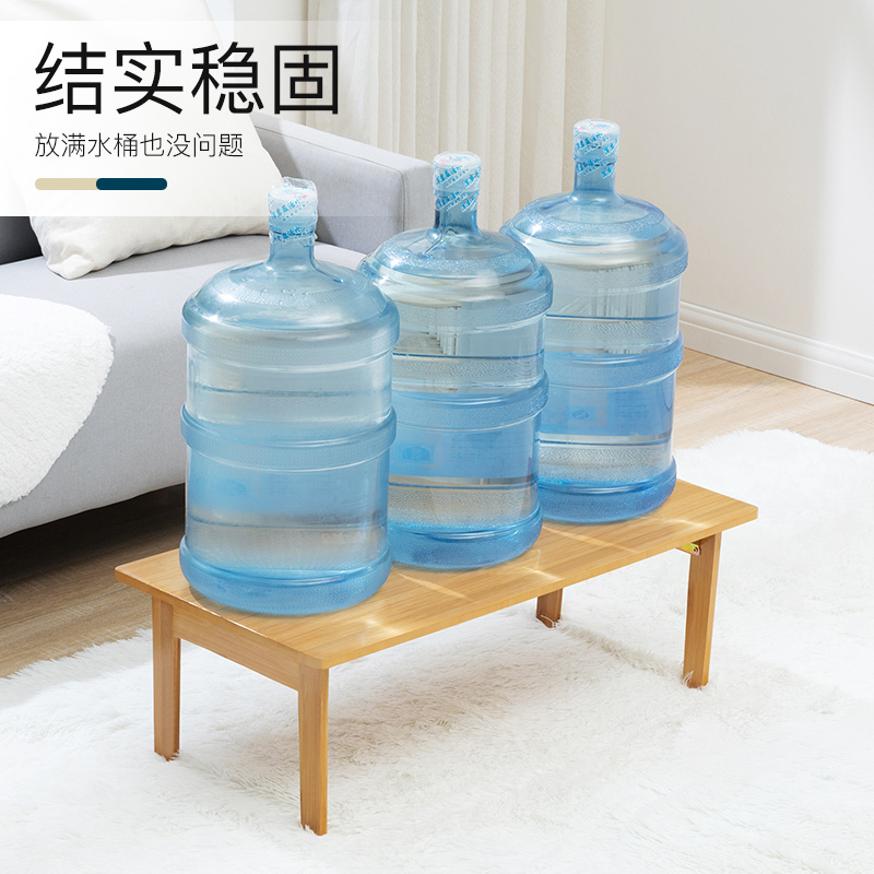 老竹匠 简易免安装茶几可折叠桌子室内客厅家用小户型小茶台简约现代实木泡茶台中式办公室便捷式楠竹桌