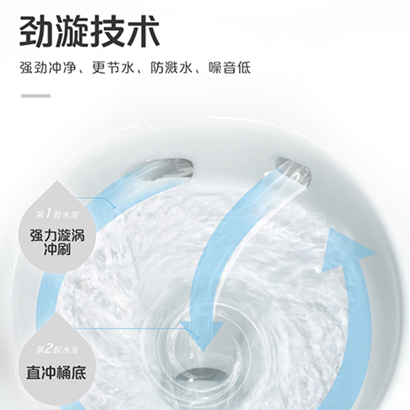 INAX 日本伊奈S200系列连体座便器 进口马桶 水瓷超净家用坐便器(400mm坑距)