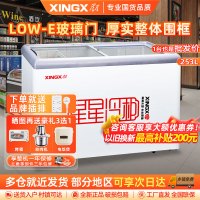 星星(XINGX) SD/SC-253B商用展示柜超市大容量卧式冷柜全冷冻冷藏冰柜雪糕海鲜丸子深底组合岛柜保鲜展示柜