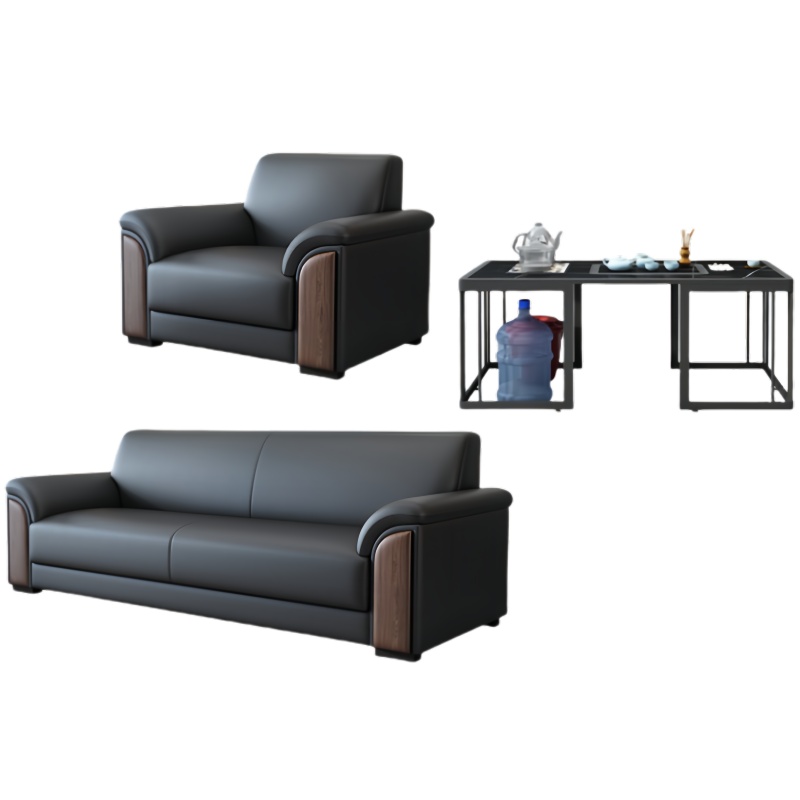 悦兴诚商务沙发192*78*81cm(1+3+功夫茶几)套高清大图