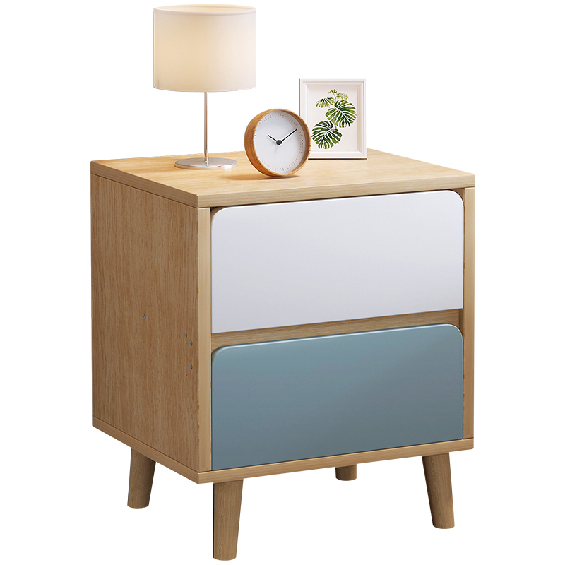 现代简约迷你储物柜家用卧室小型床头置物架北欧简易床边柜床头柜