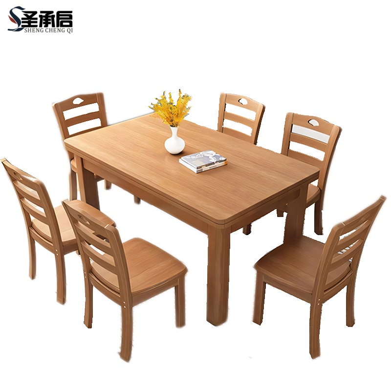 圣承启简约餐桌单桌1.2m张高清大图