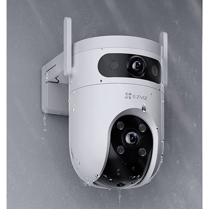 萤石h9c室外云台网络摄像机双摄全彩版双500万超清镜头枪球联动智能