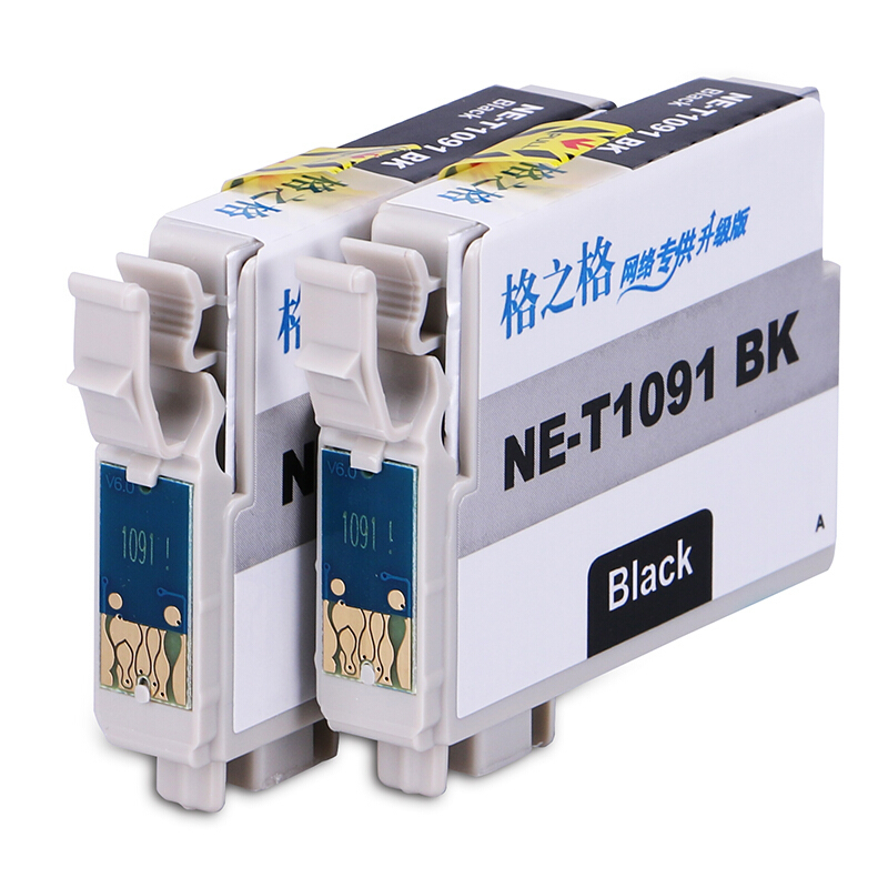 格之格NE-T1091BK格之格T1091黑色墨盒 2支装
