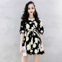 单件/套装 套装女2021新款时尚洋气韩版显瘦连衣裙短裤气质两件套 （裙子+短裤） 白菊 M(80-90斤)