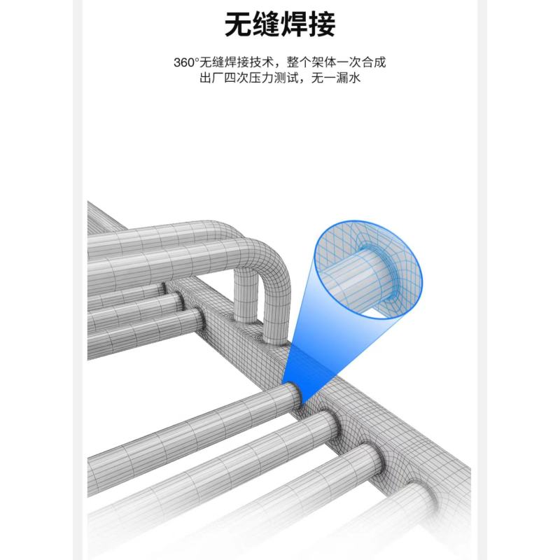 欧比亚 小背篓暖气片 散热器 钢制大户型款 白色 80*50cm 一个