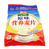 智力 营养燕麦片800g袋装 牛奶加钙 原味 中老年人即食冲饮早餐代餐粉 多种口味
