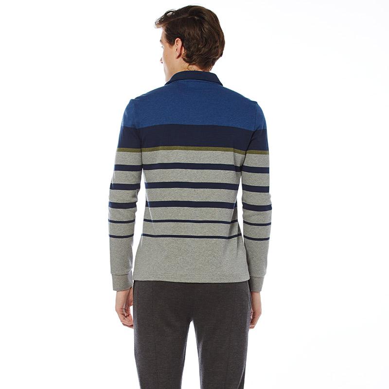 波顿boton秋冬款商务休闲长袖针织衫专柜polo衫男装上衣mt799317