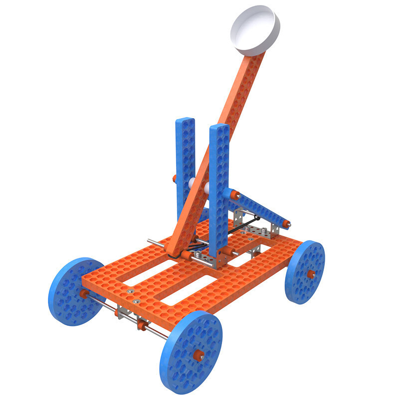 科学教育科技小制作创意手工拼装玩具diy科学实验一年级系列投石车