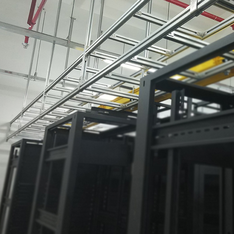 铝合金走线架4C型材梯式桥架机房基站布线电缆上走线架 1米1根