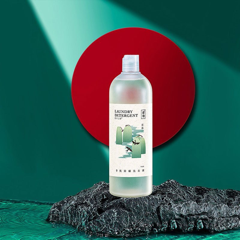 WQZY妍物香氛除螨洗衣液 初雪*1+明月*1 （1kg*2瓶）