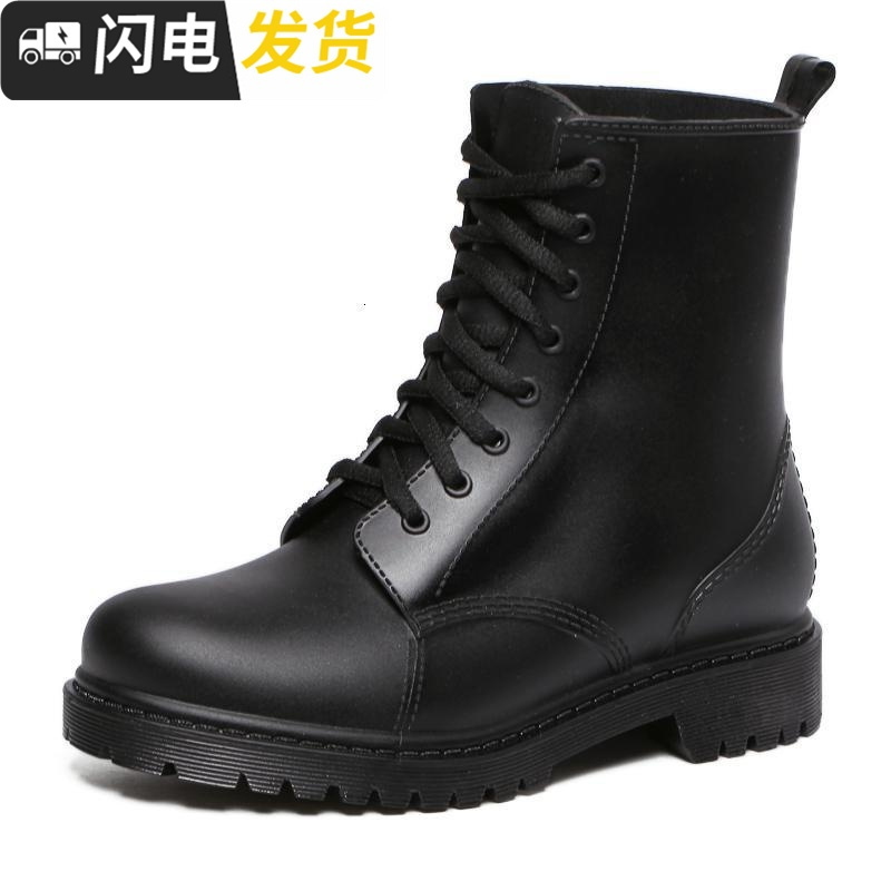 新款韩国防滑雨鞋女 短筒秋冬低帮鞋女 雨靴 马丁胶鞋靴启如