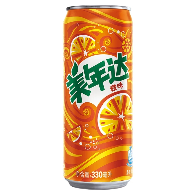 美年达330ML拉罐