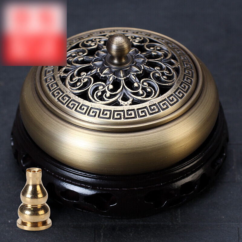 纯铜复古怀旧檀香炉视频