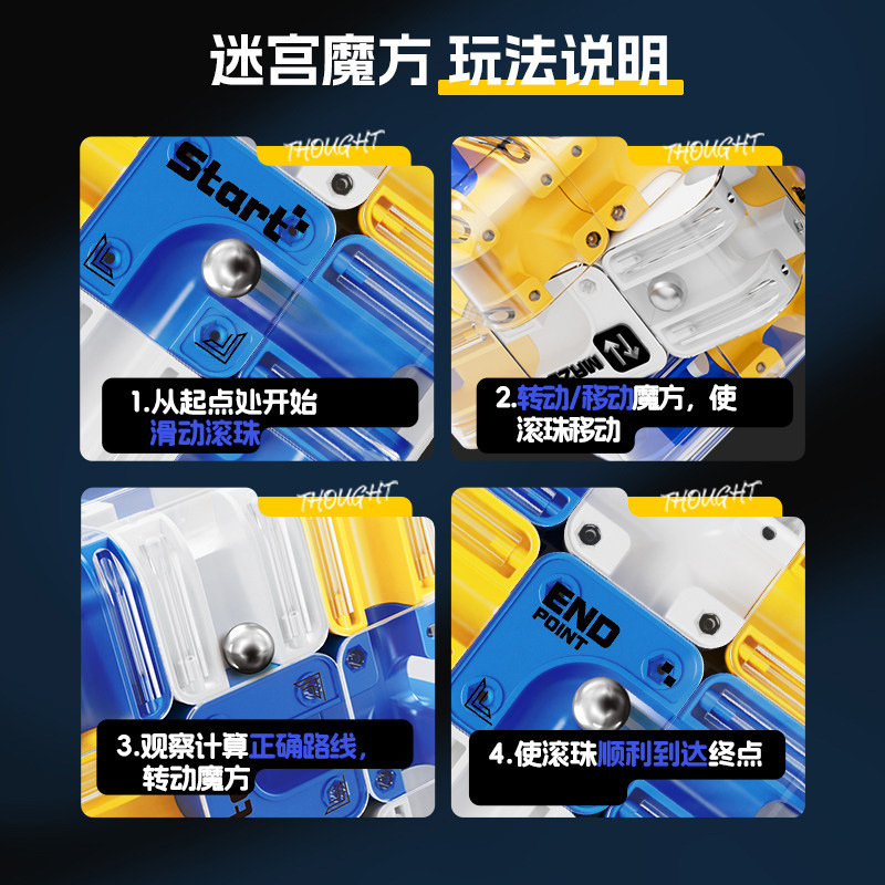 3D滚珠魔方高清大图