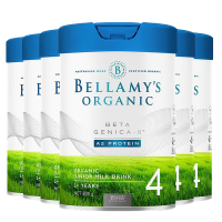 [6罐装 效期26年2月后]原装进口澳洲贝拉米Bellamy’s白金版宝宝有机奶粉4段800g/罐装2岁以上