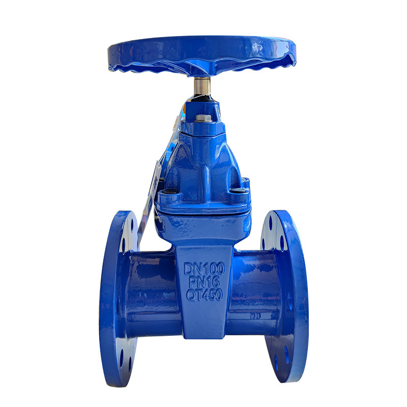 俊伟达铸铁软密封闸阀 弹性座封闸阀 暗杆阀门开关闸阀 法兰软密封闸阀DN80阀门