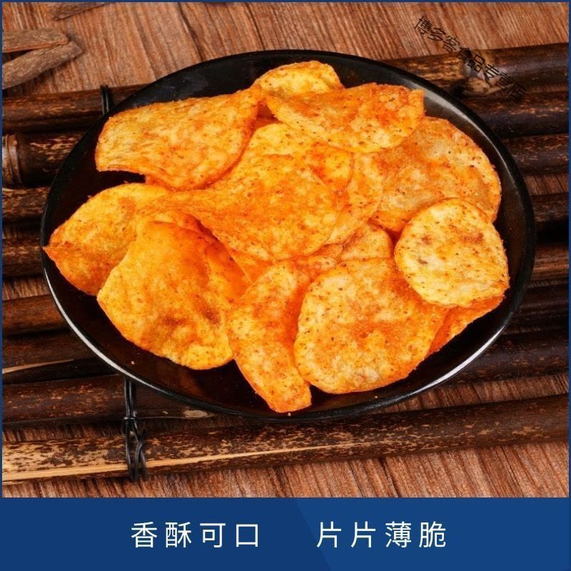 土豆片麻辣土豆片土豆丝网红小吃麻辣洋芋片薯片零食图片