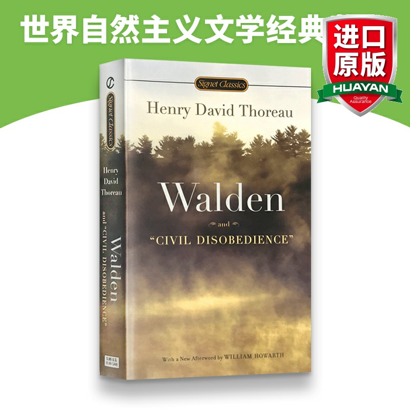 物种起源 [正版]瓦尔登湖 英文原版 Walden and Other Writings 梭罗作品集 英文版文学小说 进