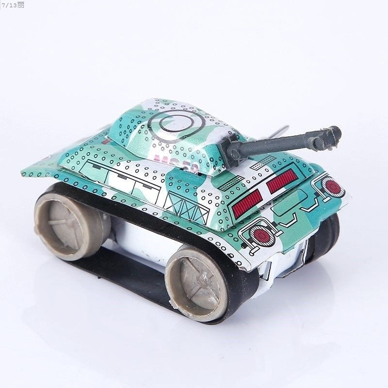铁皮坦克1只装发条坦克经典儿童玩具车小坦克车模型80后怀旧男孩宝宝