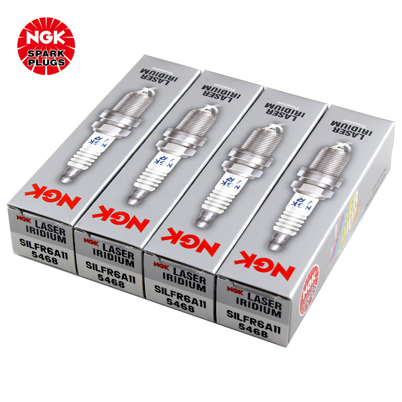 NGK 铱铂金火花塞 SILFR6A11 5468 四支装 斯巴鲁森林人/速翼特