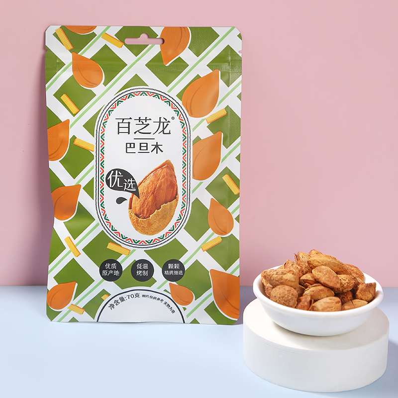 百芝龙 巴旦木70g袋坚果零食酥脆有味低温烘焙休闲小零食越南坚果干果炒货袋装*1