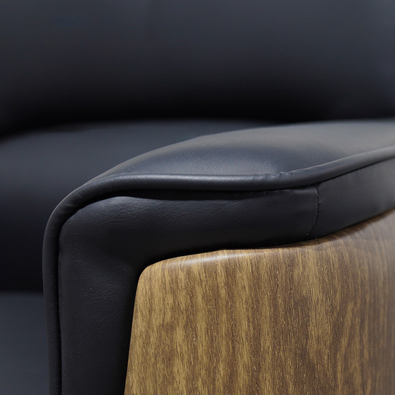 中豫鑫泽 ZYXZ3110424 办公沙发会客接待沙发 西皮1+1+3+长茶几高清大图