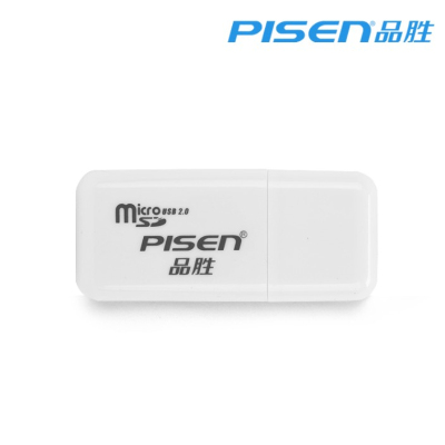 品胜(PISEN) TF卡读卡器 手机内存卡 Micro SD卡读卡器 白色