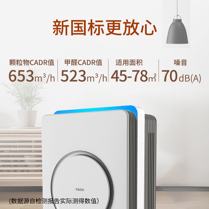 亚都(YADU)空气净化器除甲醛颗粒物甲醛分解无二次释放大平米家用 KJ650F-P6PLUS