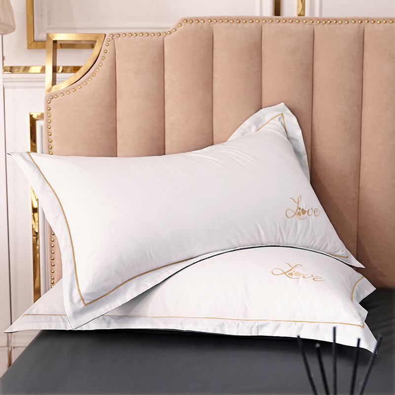 美帮汇北欧轻奢磨毛四件套 民宿酒店床上用品床单男简约单人被罩 白高清大图