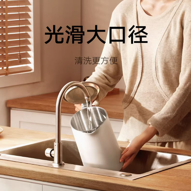 九阳(Joyoung) 烧水壶家用大容量不锈钢电热水壶 银色-1.7L-316不锈钢高清大图