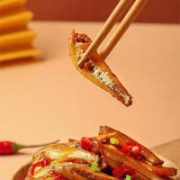 [3袋香辣味]劲仔小鱼干60g*3香辣味麻辣食品小鱼仔美食休闲好吃的小吃零食吃货苏宁宜品