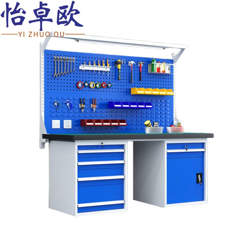 怡卓欧工具桌四抽一门一柜张高清大图