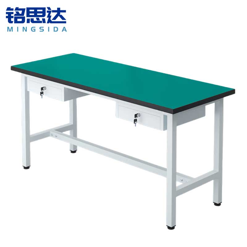 铭思达轻型防静电工作台150*60*75cm双抽张高清大图