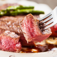 伊杨沁清真谷饲安格斯西冷牛排1kg(250g*4)+眼肉牛排1kg(250g*4)(西冷缺货换上脑)