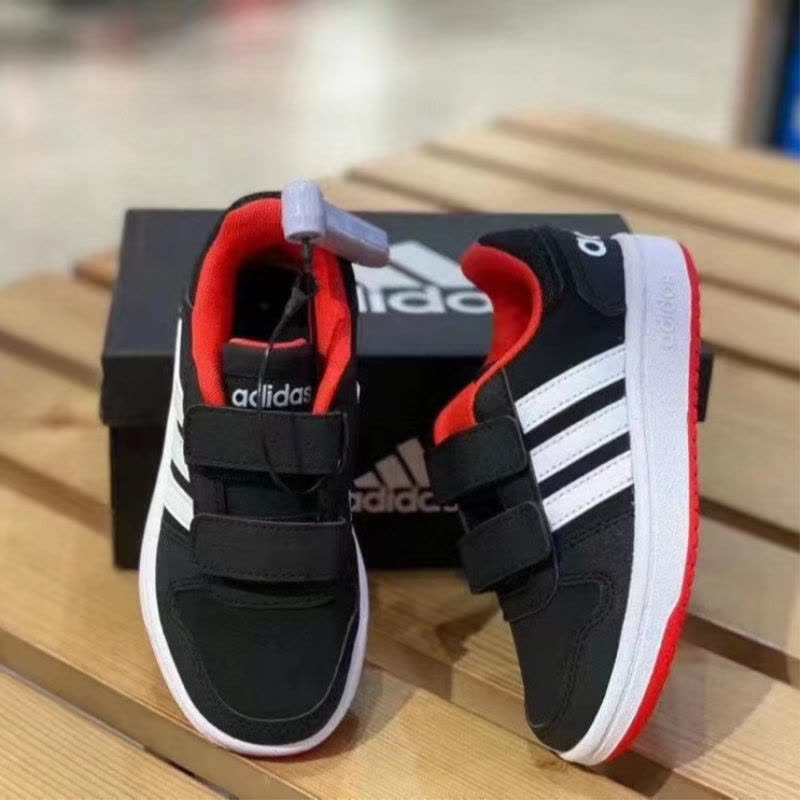 ADIDAS阿迪达斯休闲鞋舒适耐磨魔术贴童鞋板鞋运动休B75960 Z图片