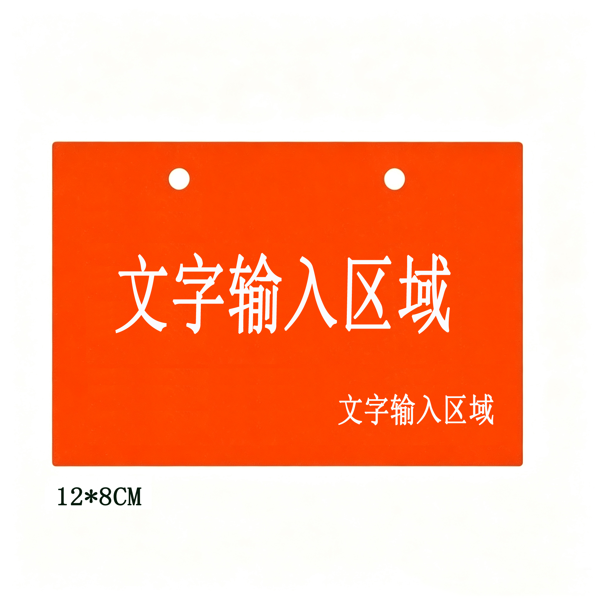 百图晟 铝制人孔号牌 定制警示牌铝牌 尺寸12x8cm 内容可按需定制高清大图