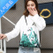 封后束口袋抽绳双肩包女防水休闲可爱百搭小背包ins帆布包学生书包男