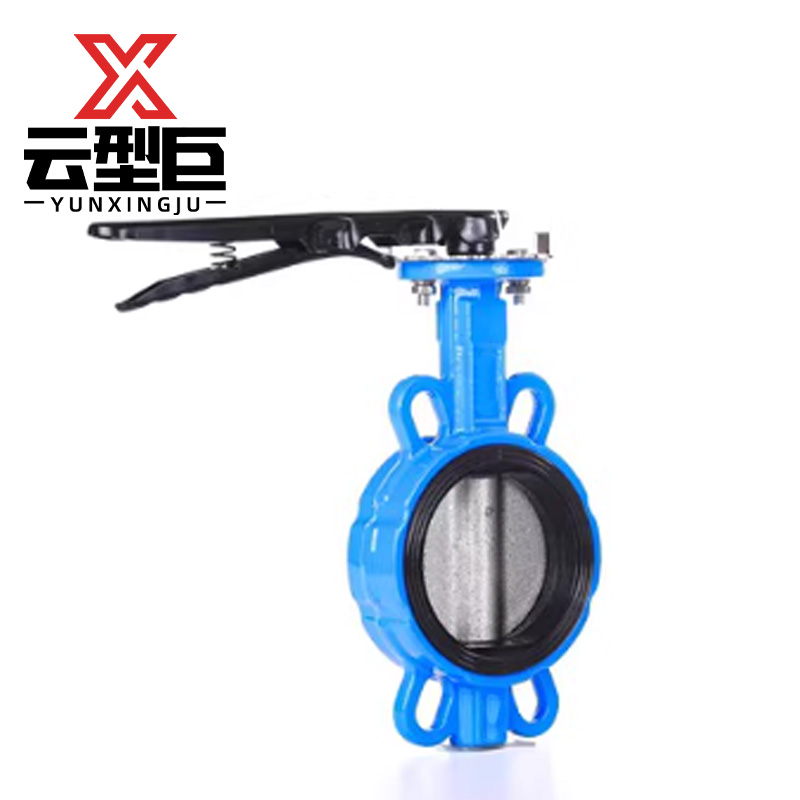 云型巨 对夹蝶阀 D71X-16/DN80 个高清大图