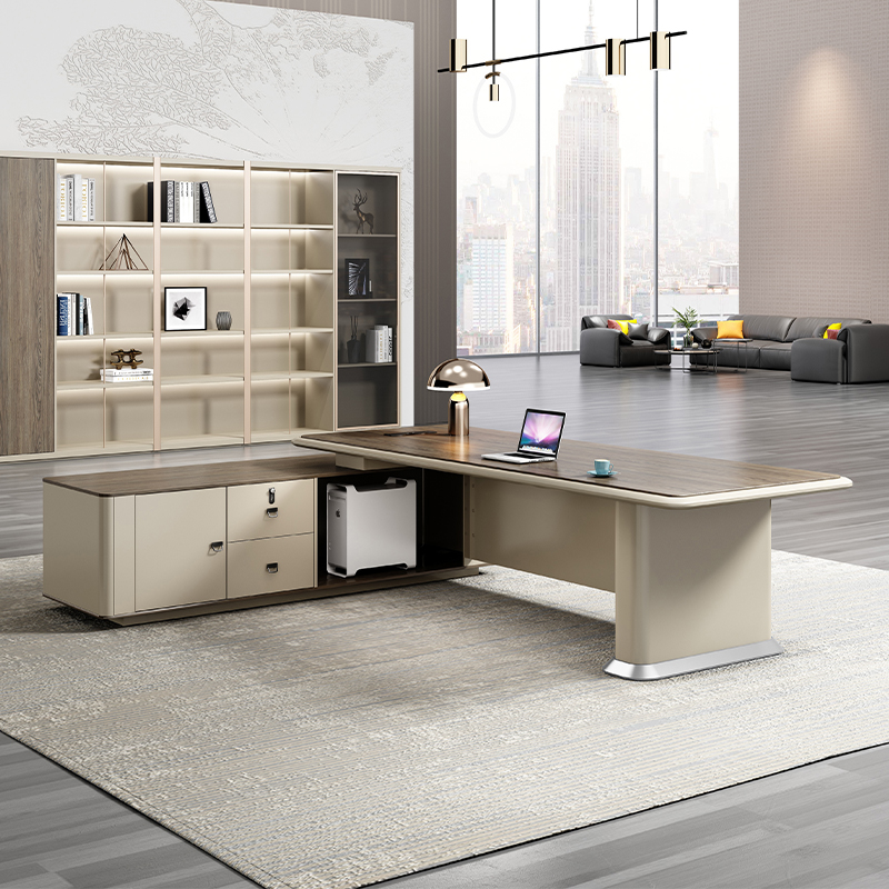 臻远 ZY5042781 简约大班台经理办公桌办公室主管桌 2.4米高清大图