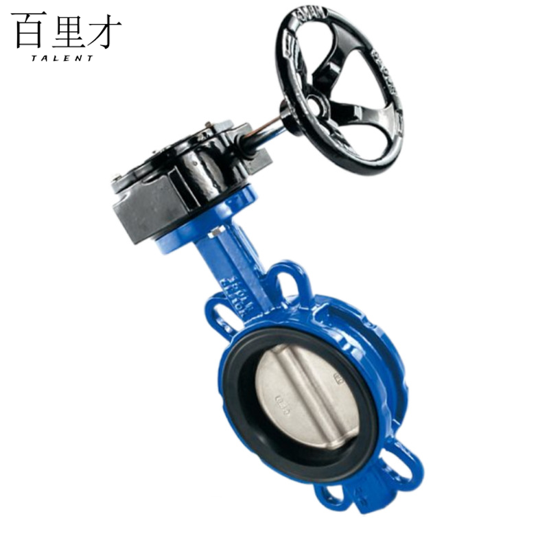 百里才 涡轮对夹蝶阀 DN80个
